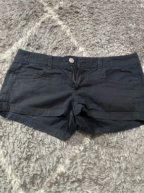 American Eagle Outfitters Black Denim-Style Jean Shorts